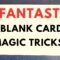 4 FANTASTIC BLANK CARD MAGIC TRICKS (Jay Sankey Magic Trick Tutorial)