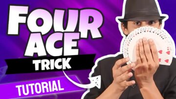 AMAZING FOUR ACE CARD TRICK REVEALED! (Tutorial For Beginners)