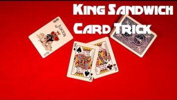 Amazing King Sandwich Card Trick!