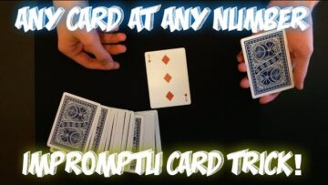 Any Card At Any Number! Great Card Trick Performance And Tutorial!