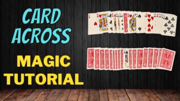 Card Across – How To Make a Card Magically Jump Piles – Magic Card Trick Tutorial