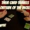 Card Transports To An Impossible Location?! Impromptu Card Trick Performance/Tutorial
