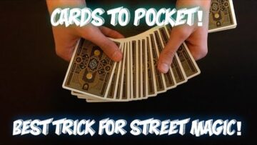 Cards To SPECTATORS Pocket: Street Magic Card Trick! Performance And Tutorial