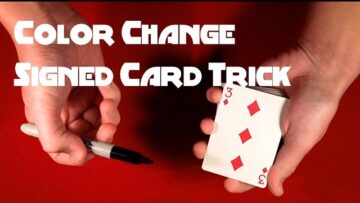 Color Changing Signed Card Trick!