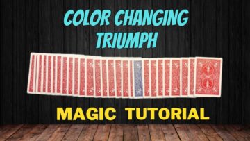 Color Changing Triumph – Magic Card Trick Tutorial