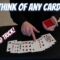 Crazy THINK OF A CARD Trick! Performance/Tutorial
