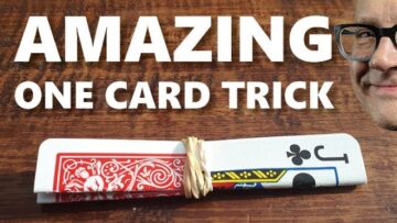 Do AMAZING MAGIC trick with only ONE CARD (Awesome Secret Revealed!)