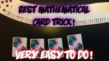 EASIEST Mathematical Card Trick: Awesome Card Trick Performance And Tutorial!
