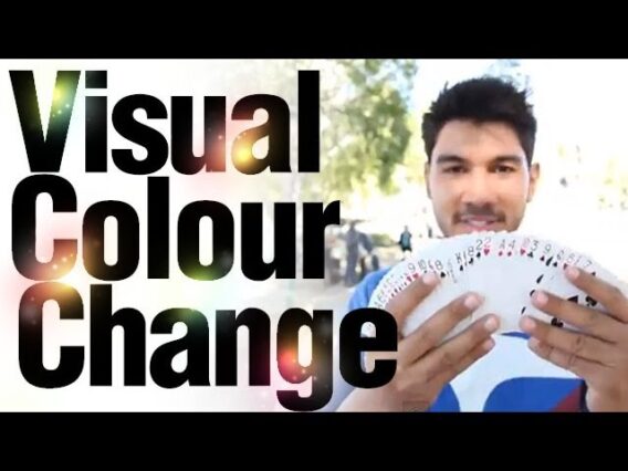 Easy Card Tricks : Magic Revealed : Visual Colour Change