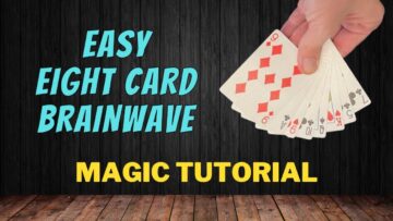 Easy Eight Card Brainwave – Beginner Magic Card Tricks You Can Do At Home – Magic Tutorial