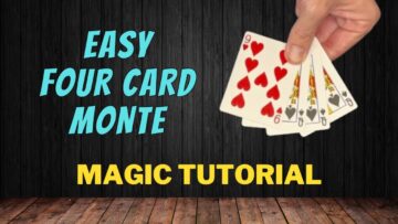 Easy Four Card Monte – Magic Card Trick Tutorial