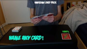 Easy Name Any Card Trick: Prediction Is ALWAYS Right! Performance and Tutorial!