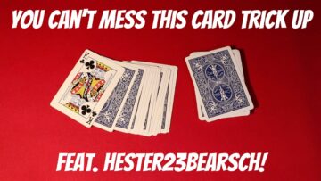 Easy NO SKILL NEEDED Card Trick! (Feat. Hester23BearsCH)