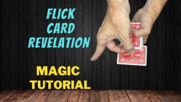 How To Change A Card In Front Of A Spectator With A Flick – Flick Card Revelation Magic Tutorial