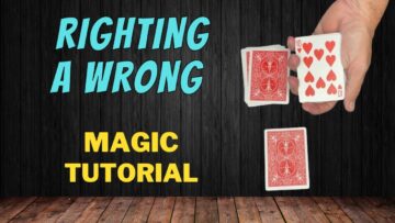 How To Change A Wrong Card Into The Right Card – Righting A Wrong Magic Card Trick Tutorial