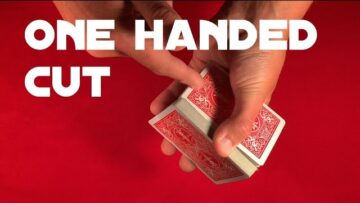 How To Cut a Deck of Cards With One Hand!