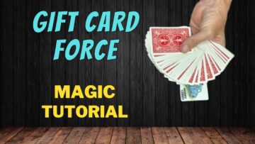 How To Force A Card Using A Gift Card – Gift Card Force Magic Card Trick Tutorial