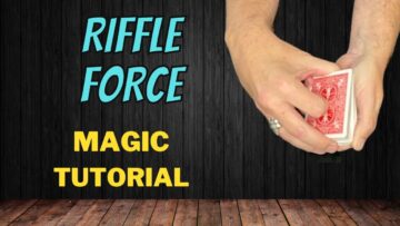 How To Force A Spectator to Select A Certain Card – Riffle Card Force – Magic Card Trick Tutorial