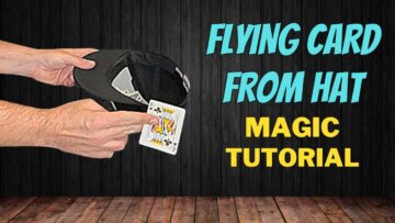 How to make a selected card fly out of a hat – Flying Card From Hat – Magic Card Trick Tutorial