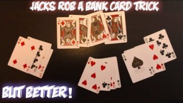 Jacks Rob A Bank Card Trick: ADVANCED VERSION! Performance And Tutorial!