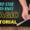 Learn an Easy Magic Trick – Card Stab With Knife