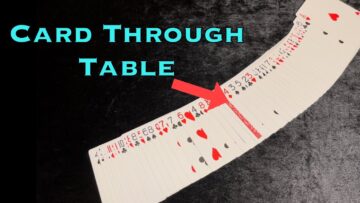Magic Card Trick Tutorial – Easy Card Through Table