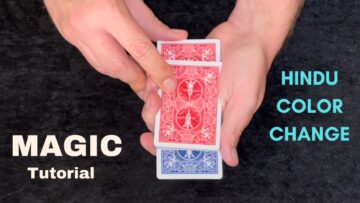 Magic Card Trick Tutorial – Hindu Color Change With A Twist – How To Change The Color Of A Deck