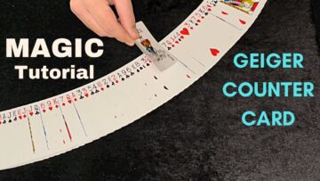 Magic Card Trick Tutorial – How To Detect A Selected Card Using A Geiger Counter Card