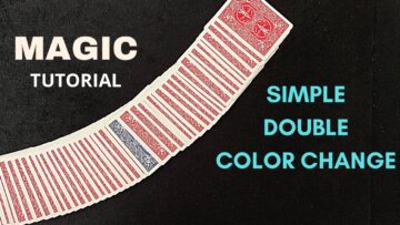 Magic Card Trick Tutorial 🃏 ♠️Simple Double Color Change – Chicago Opener