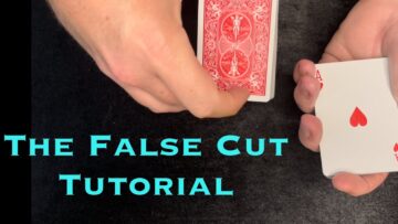 Magic Card Trick Tutorial- The False Cut & How To Use It In The Card Through Table Magic Card Trick