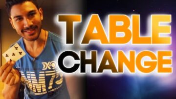 Magic Tricks: Magic Card Sleight: The Table Change!