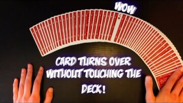Make Their Card Turn Over Without TOUCHING The Deck! Card Trick Performance And Tutorial!