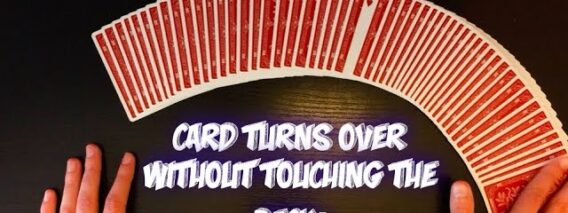 Make Their Card Turn Over Without TOUCHING The Deck! Card Trick Performance And Tutorial!