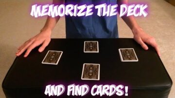 Memorize A Completely Shuffled Deck! Advanced Card Trick Performance/Tutorial