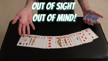 Out Of Sight Out Of Mind – Classic Mentalism Card Trick – Performance/Tutorial
