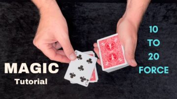 Self Working Card Force – Ten To Twenty Card Force – Easy Magic Card Trick Tutorial