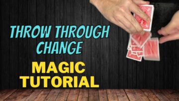 Simple Card Change – Throw Through Change – Magic Card Trick Tutorial
