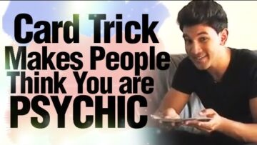 Slight Of Hand Magic Card Trick Makes People Think You Are Psychic