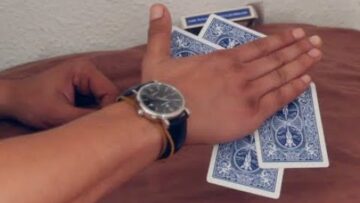 Sticky cards-Easy card trick Tutorial!