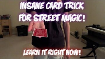 STREET MAGIC CARD TRICK! Hypnosis Advanced Card Magic Performance/Tutorial