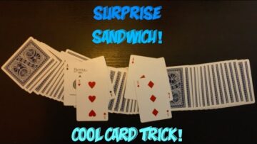 Surprise Sandwich: Cool & Fun Card Trick Performance And Tutorial!