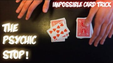 The Psychic Stop! Advanced Card Trick Performance And Tutorial!