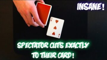 THEY Cut To Their Own Card! Very Cool Card Trick Performance And Tutorial!