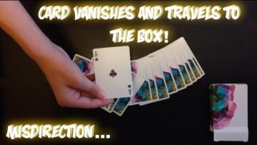Thought Of Card To Box: Misdirection Card Trick Performance And Tutorial!