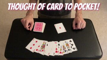 Thought Of Card To Pocket! – Super Amazing Card Trick Performance/Tutorial