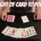 Thought Of Card To Pocket! – Super Amazing Card Trick Performance/Tutorial