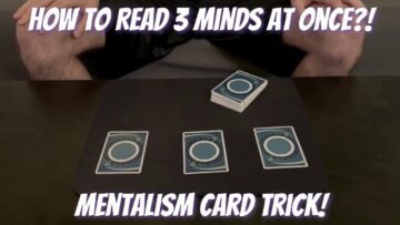 Triple Mind Read – Amazing Mentalism Card Trick Performance/Tutorial