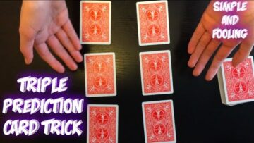 Triple Prediction: AMAZING Beginner Card Trick Performance And Tutorial!