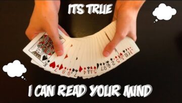 Very Cool Mind Reading Card Trick Performance And Tutorial!